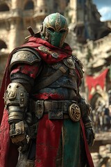 Detailed Warrior Armor with Texture and Depth