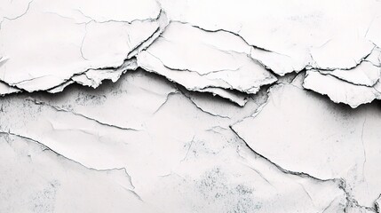 Obraz premium Cracked White Texture Background for Design Projects