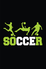 Soccer concept word design for t-shirt printing 