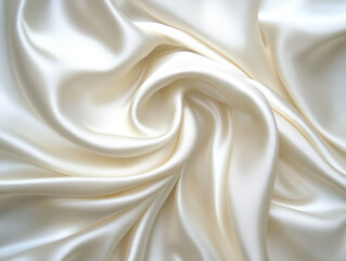 Fototapeta premium Luxurious smooth white fabric with soft sheen, perfect for elegant designs. Ideal for fashion, upholstery, and decorative projects