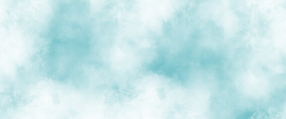 Messy ocean background. Clouds in the sky. Blue sky and clouds. light colorful landing page flat background vector design. smoke fog or cloud in center with light border grunge design.