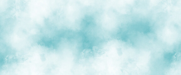 Messy ocean background. Clouds in the sky. Blue sky and clouds. light colorful landing page flat background vector design. smoke fog or cloud in center with light border grunge design.