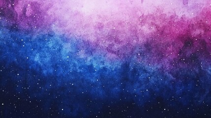 Fototapeta premium A painting of a starry sky with a purple and blue background