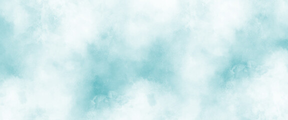 Messy ocean background. Clouds in the sky. Blue sky and clouds. light colorful landing page flat background vector design. smoke fog or cloud in center with light border grunge design.