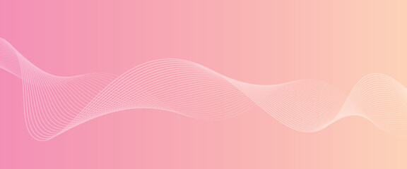 Minimalist banner background, pastel colorful, pink and yellow gradations. Circle effect style geometric, abstract background.