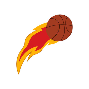 fastbreak speed basketball ball cartoon. rebound defense, offense pivot, jump block fastbreak speed basketball ball sign. isolated symbol vector illustration
