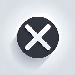Obraz premium x mark cancel button