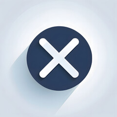 Fototapeta premium x button teal