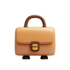 3D Briefcase Icon - Business and Education Concept