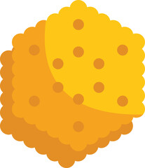 Delicious square cracker with dots, ideal for snacking and enjoying a crunchy treat