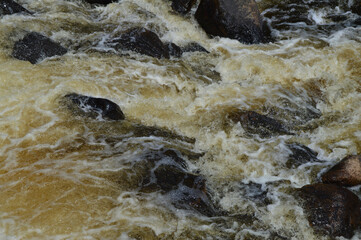 water flowing into the water