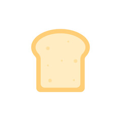 slices of bread flat design vector illustration.