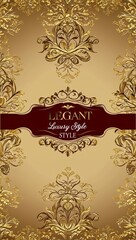 Elegant luxury style in illustration background
