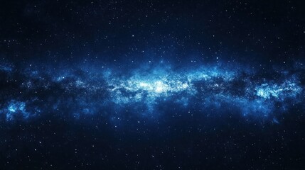 Naklejka premium A Celestial Tapestry: The Milky Way's Cosmic Glow