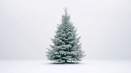 Fototapeta premium christmas tree on white