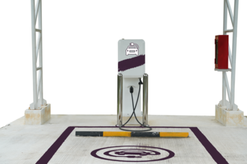 EV service station in thailand png background