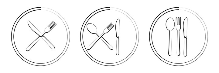 illustrator background for cutlery