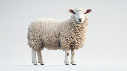 Fototapeta premium Sheep watercolor painting