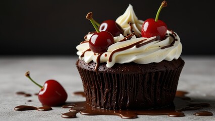 Delicious chocolate cate dessert