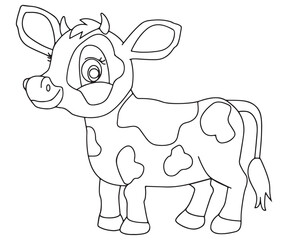 Cow Coloring Page 036 animals Coloring Page book