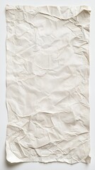 Obraz premium Blank scrap of parchment in white background