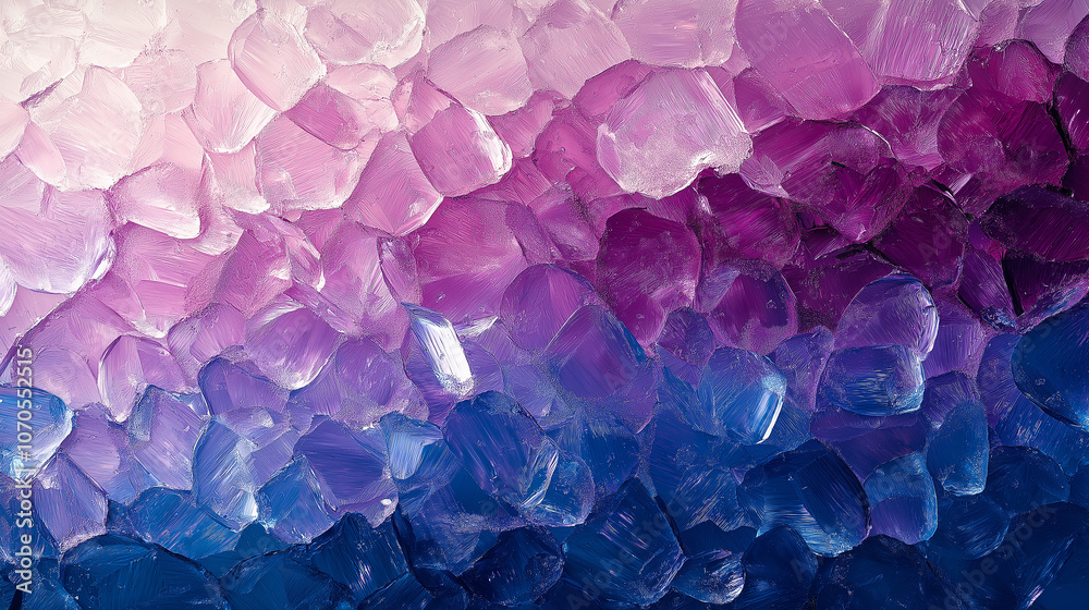 Poster stunning crystal texture background featuring purple and blue colors, creating mesmerizing visual effect. layered design adds depth and elegance to any project