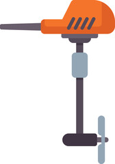 Boat motor, a mechanical device turning propeller to propel a boat across water