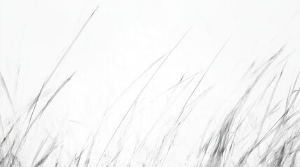 Delicate abstract lines in monochrome reflecting nature's elegance and simplicity-concept of girlhood design
