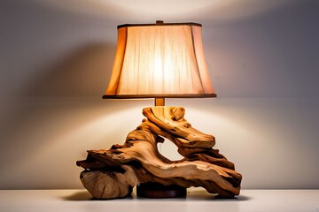 reclaimed wood table lamp a lamp featuring a reclaimed wood base