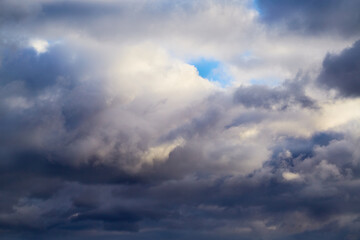 The sky is overcast with gray clouds