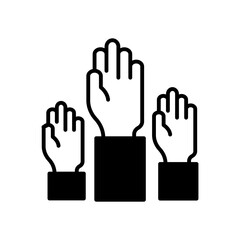 Participation Glyph Icon, Vector illustration