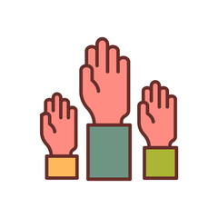 Participation Filled Icons , Vector illustration