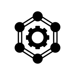 Team Work Glyph Icon, Vector illustration