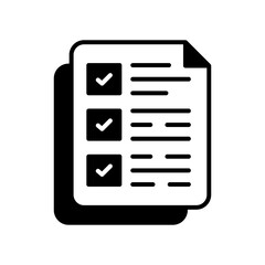 Requirements Glyph Icon, Vector illustration