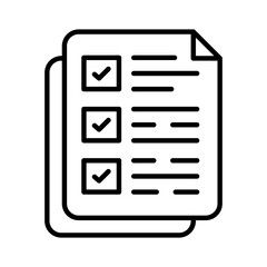 Requirements Outline Icon, Vector illustration