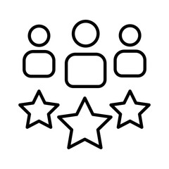 Best Employer Outline Icon, Vector illustration