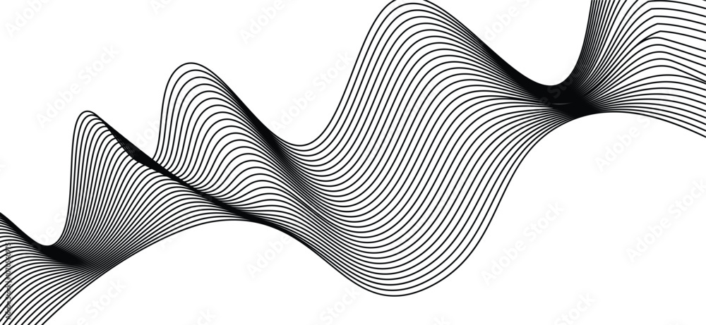 Poster abstract business wave curve lines background. abstract lines grey element wave background .