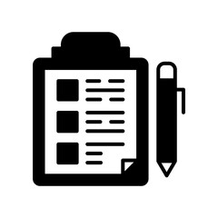 Fototapeta premium Testing Glyph Icon, Vector illustration