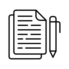 Content Outline Icon, Vector illustration
