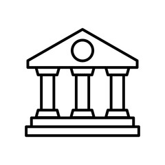 Stock Exchange Outline Icon, Vector illustration