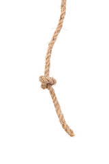 Rope knot isolated on white background with clipping path.