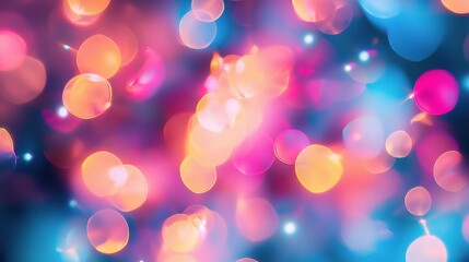 Abstract Colorful Bokeh Background in Soft Focus