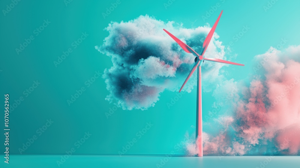 Poster a factory using renewable energy sources and implementing energy efficient technologies to reduce th