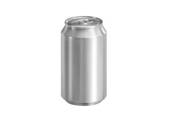 Aluminum can, transparent background