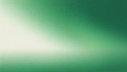 Green and white grainy noised empty space gradient background
