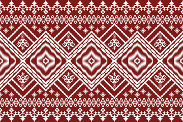 Ethnic Figure aztec embroidery style.Geometric ikat oriental traditional art pattern.Design for ethnic background,wallpaper,fashion,clothing,wrapping,fabric,element,sarong,graphic,vector illustration.