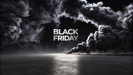 Dark Clouds, Stormy Sky, smoke, reflective floor, Black Friday doom V1