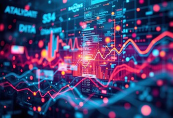 Fototapeta premium Visualize data trends using advanced analytics techniques