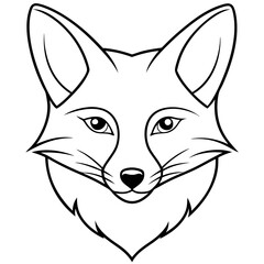 Fox head vector illustration