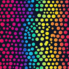 Abstract Colorful Gradient Polka Dot Pattern